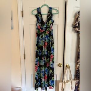 Connected Apparel Reese Floral Maxi Dress